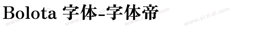 Bolota 字体字体转换